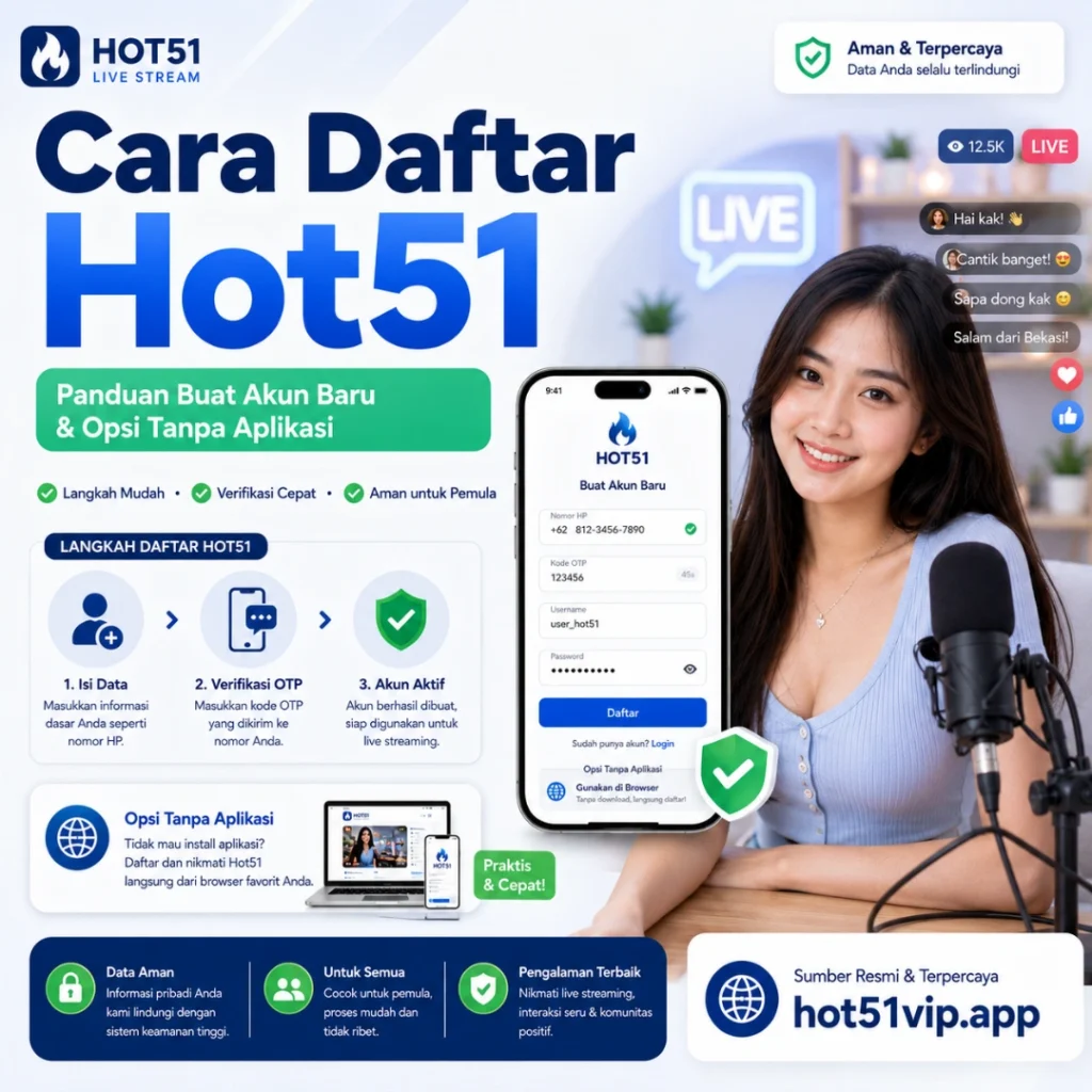Cara Daftar Hot51 – Buat Akun Baru Cepat